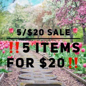 🌷‼️5/$20 SALE‼️🌷 Bundle Any 5 Items with this symbol🌷‼️5/$20 for only